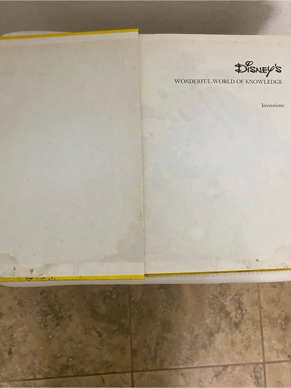 Vintage Disney's Wonderful World of Knowledge Vol. 3 - Yellow Inventions Book